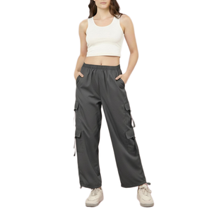 Wholesale Streetwear Plus Size Breathable Cargo Pants Loose Fit Jogger <b>Trousers</b> for Women Eco-Friendly <b>Drawstring</b> Closure Pants - Product Image 5