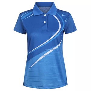 Polo de golf à manches courtes pour femmes, en gros, coupe classique, sublimation, polo de sport pour femmes - Product Image 6