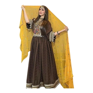 Robes afghanes pour femmes, sur mesure, couleurs et tailles personnalisées, fabrication pakistanaise OEM ODM, broderies, vêtements de fête et de mariage, robes Kuchi afghanes pour femmes. - Product Image 1