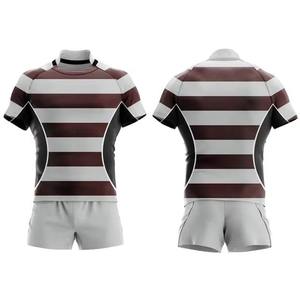 Conjunto de Uniforme de Rugby al Por Mayor, Personalizado, de Poliéster, con Impresión Digital, Transpirable, Jersey y Pantalones Cortos Deportivos, Kit Profesional - Product Image 2