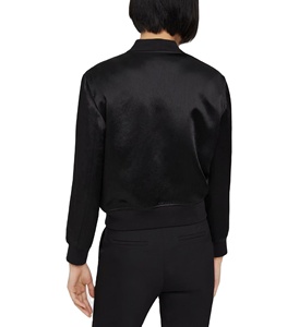 Veste bomber d'hiver réversible imperméable en denim 100% polyester de haute qualité, style tendance 2025, logo personnalisé OEM pour femmes - Product Image 5