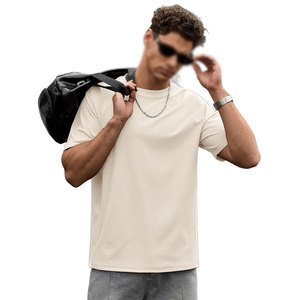 T-shirt Ringer Homme Qualité Premium Épaules Tombantes Tenue Estivale Quotidienne Décontractée Streetwear Écologique - Product Image 2