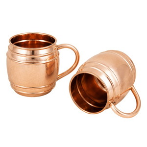 Mug en cuivre pur pour Moscow Mule, chopes à bière en cuivre écologiques avec poignée, tasse en cuivre pour une consommation saine et un bar à domicile - Product Image 1