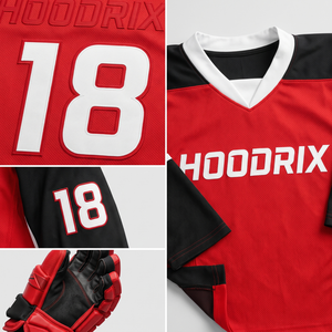 Wholesale Ice Hockey Jersey Sublimated Moisture Wicking <b>Mesh</b> Practice Uniform Custom Logo Number Supplier Set Kit <b>Top</b> Fit New Up - Product Image 6
