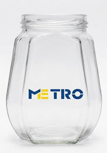 Premium 250 ML Octa Glass <b>Jar</b> Food Safe Airtight Lid Honey <b>Jam</b> Spice Storage Container <b>for</b> Home Kitchen Use - Product Image 1