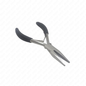 Pinzas para Extensiones de Cabello de Acero Inoxidable con Punta Plana y Agarre Suave, con Logotipo Personalizado, para Estilistas Profesionales de Salón - Product Image 4