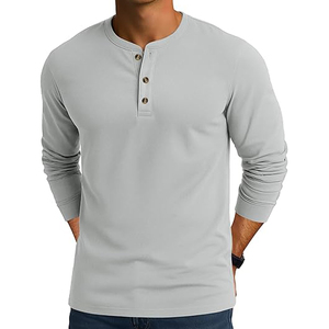 Chemise en coton 100% de haute qualité, confortable, à manches longues, t-shirt personnalisé, différentes couleurs, t-shirt décontracté - Product Image 6