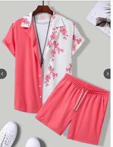 เสื้อสูทลำลองผู้ชาย BlackSummer Hawaii ลายพิมพ์ดิจิทัลทันสมัย ผลิตจากเส้นใยไผ่ 100% เป็นมิตรต่อสิ่งแวดล้อม น้ำหนัก 370 กรัม ลายต้นปาล์มและดอกไม้ด้านหน้า - Product Image 2
