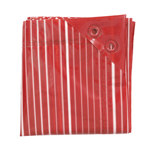 Lona Impermeable TANDHAN Ecoraksha con Rayas, Recubierta de PE, Estabilizada contra Rayos UV, Ligera, para Exteriores, Negra y Roja, Bengala Occidental - Product Image 6