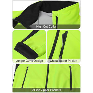 Custom Logo Softshell Thermal <b>Reflective</b> Waterproof Breathable Winter <b>Cycling</b> <b>Jacket</b> Men - Product Image 5