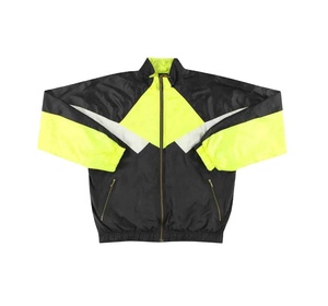 แจ็กเก็ตกันลมโพลีเอสเตอร์สำหรับผู้ชายแจ็คเก็ตกีฬากลางแจ้งขนาดพิเศษระบายอากาศได้ดีแบบย้อนยุค - Product Image 1