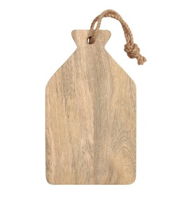 Tabla de Cortar de Madera Rústica Natural Hecha a Mano, Tabla de Cortar Sólida para Cocina con Asa para Preparación y Servicio de Alimentos - Product Image 1