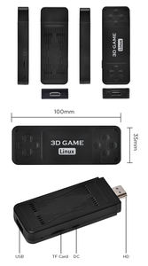 Console <span class=keywords><strong>de</strong></span> jeu vidéo U9 Pro Game Stick 4K HD 64 Go/128 Go avec plus <span class=keywords><strong>de</strong></span> 10 000 jeux classiques 3D, mini console <span class=keywords><strong>de</strong></span> jeu rétro - Product Image 4