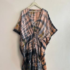 Wholesale Pack Of <b>Maxi</b> Printed Hand Tie Dye <b>Kaftan</b> Dress Luxury Women Comfy Dress - Product Image 1
