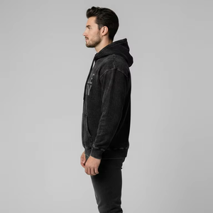 Sudadera con Capucha para Hombre, Personalizable, de Gran Tamaño, Servicio OEM, Felpa de Primera Calidad, Lavado Ácido, Impresión Digital - Product Image 3