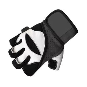 Gants de musculation renforcés noir et blanc avec large sangle de maintien du poignet pour l'entraînement en salle de sport – Vente en gros fabricant - Product Image 5