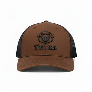 Gorra de Béisbol Personalizada 2026 con Logotipo Bordado en 3D, Gorra Trucker de Malla Naranja y Negra, Ajustable, OEM - Product Image 1
