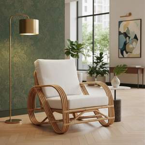 Chaises de salle à manger en rotin tressé, meubles de patio tissés à la main, résistantes aux intempéries, chaises de jardin pour café, hôtel, balcon - Product Image 3