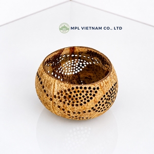 Handmade Coconut Shell Candle Holder Decorative <b>Lantern</b> Perforated Coconut <b>Lamp</b> for Home Wedding Party - Product Image 3