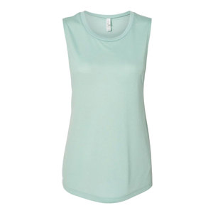 Camiseta sin mangas para mujer 100% algodón de alta calidad, personalizada al por mayor, suave, ecológica, transpirable, con bajo curvo y logo frontal, ideal para verano. - Product Image 1