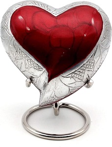 Urna Funeraria para Adultos con Cruz Dorada y Corazón, de Alta Calidad, para Cenizas, Recuerdo Conmemorativo - Product Image 3
