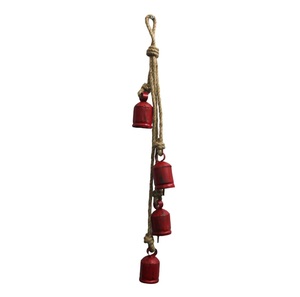 Proveedor Indio de Campanas Vintage de 4 Metales con Cuerda, Acabado Antiguo, Campanas Colgantes para Pared de Casa de Campo, Disponibles para Suministro al por Mayor - Product Image 1