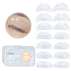 Tiges en silicone <span class=keywords><strong>ultra</strong></span>-douces professionnelles pour rehaussement de cils, courbure C, réutilisables, 7 paires, coussinets de rehaussement de cils, protections de rehaussement de cils à marque privée - Product Image 1