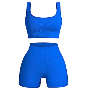 Ensemble de yoga 4 pièces pour femmes, respirant, en nylon et élasthanne, avec soutien-gorge de sport et leggings découpés avec précision, vêtements de sport, personnalisation OEM, vente en gros - Product Image 6