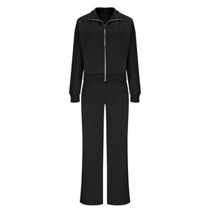 Survêtements de sport pour femmes de qualité supérieure, deux pièces, manches longues, nouveau style, nouveau design, pour la salle de sport, pour les entraînements intenses, en molleton - Product Image 3
