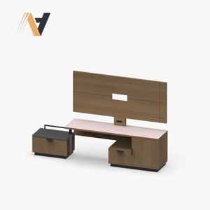 Ensemble de meubles de chambre à coucher moderne urbain, design modulaire de rangement, finition en placage MDF/HPL/LPL, provenant d'une usine vietnamienne - Product Image 3