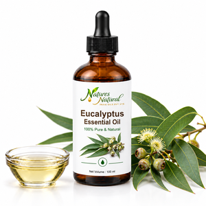 Huile essentielle d'eucalyptus naturelle, 100% pure, feuilles séchées, distillée à la vapeur, huile aromatique florale, revitalisant pour la peau - Product Image 2