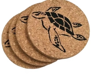 Floral Design Cork Coasters Set <b>Stand</b> Top Selling Table Decor Eco-Friendly Durable Modern Kitchenware - Product Image 6