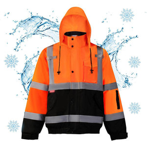 Wholesale Perfectionists <b>High</b> <b>Visibility</b> CE Certified Breathable Rip-Stop Zippered Reflective <b>Softshell</b> Polyester OEM Service - Product Image 2