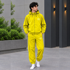 Veste coupe-vent pour homme, doublée en mesh, respirante, légère, conçue sur mesure pour les collections de vêtements de sport - Product Image 5