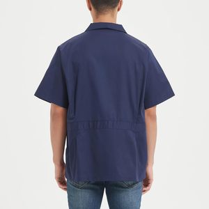 2025 <b>Men's</b> Zip Front Short-Sleeve Workshirt Zippered <b>Utility</b> <b>Jacket</b> for <b>Men</b> - Product Image 6