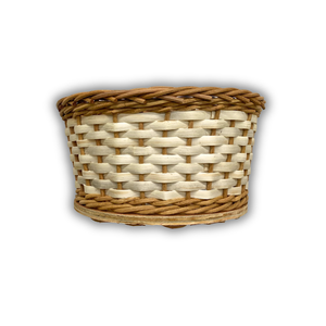 Cesta de Mimbre para Guardar Pan con Base de Madera, Artesanía Vietnamita, Decoración para Mesa de Comedor - Product Image 1