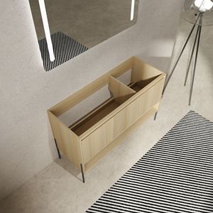 Mobile bagno freestanding da 48 pollici con 3 ante soft-close (lavello escluso) - Imballaggio KD - Eleganti mobili bagno - Product Image 6