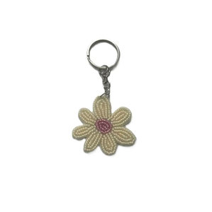 Porte-monnaie tressé en perles en forme de fleur avec breloques florales – Design personnalisable et tendance - Product Image 4