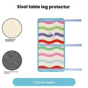 Color ripples Large Sisal Cat Scratcher <b>Table</b> Legs <b>Protector</b> Wave Stripe Rope Cat Scratcher Anti Slip Pet Furniture <b>Protector</b> - Product Image 1