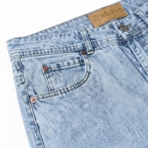 Jeans de Mezclilla para Hombre, Corte Recto, Cintura Alta, Lavado a la Piedra, Ligeros, de Algodón, Estilo Casual de Primavera, Color Azul - Product Image 5