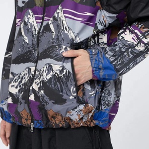 Chaqueta Cortavientos Acolchada Unisex con Logotipo, Personalizable, Impermeable, con Capucha, Estampado Deportivo, Talla Grande, con Bolsillo Cortavientos - Product Image 5