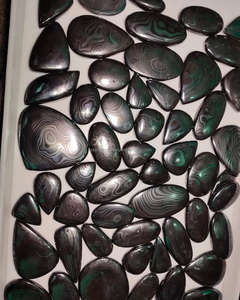 Cabujón de piedras preciosas sueltas de Psilomelane Natural, forma de mezcla pulida, cabujón para hacer todos los tamaños de cristal de colgantes de joyería, piedras preciosas - Product Image 4