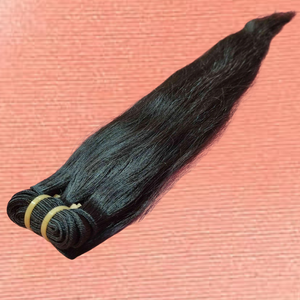 Cabello Humano Indio Liso, Virgen, Textura Sedosa y Suave, Color Negro Natural, Sin Enredos, Acabado a Máquina, Doble Trama, 100 g - Product Image 6