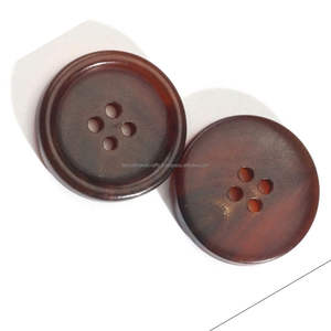 Botón de cuerno de búfalo negro y marrón Tayyab de alta calidad hecho en India: accesorios de moda ecológicos. - Product Image 6