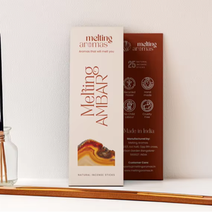 Incienso de bambú indio AMBER para fines religiosos - 100% natural, ecológico y orgánico - Product Image 1