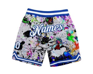 Shorts de basket-ball unisexes en maille vintage de haute qualité, 100% polyester, imprimés sur mesure par le fabricant, pour le sport et la gym, grandes tailles, anti-UV - Product Image 3