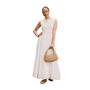 Vestido largo con cuello cuadrado para mujer, vestido festivo con estampado floral - Product Image 1