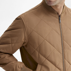 Blouson bomber matelassé unisexe, col montant, fermeture éclair, vêtement d'hiver décontracté, respirant, imperméable, écologique - Product Image 5
