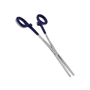 Pinzas Hemostáticas Manuales Rectas para Uso Quirúrgico, Color Azul Marino, Empuñadura de PVC, Acero Inoxidable Dentado de Alta Calidad - Product Image 4