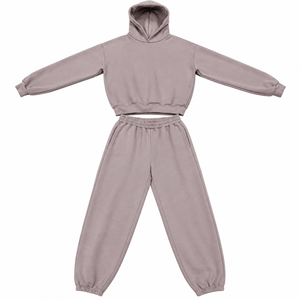 Oversized Tracksuit Set Pullover <b>Hoodie</b> and Elastic Cuff Jogger Pants 2 Piece Casual Loungewear Streetwear Wholesale - Product Image 1